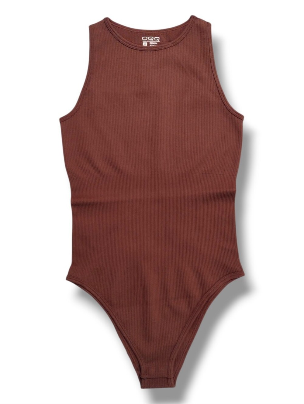 OQQ Ribbed Tank Bodysuit